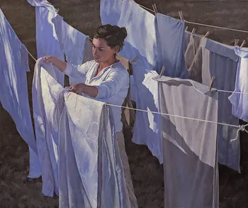 Painting Oil_Washday_48x40